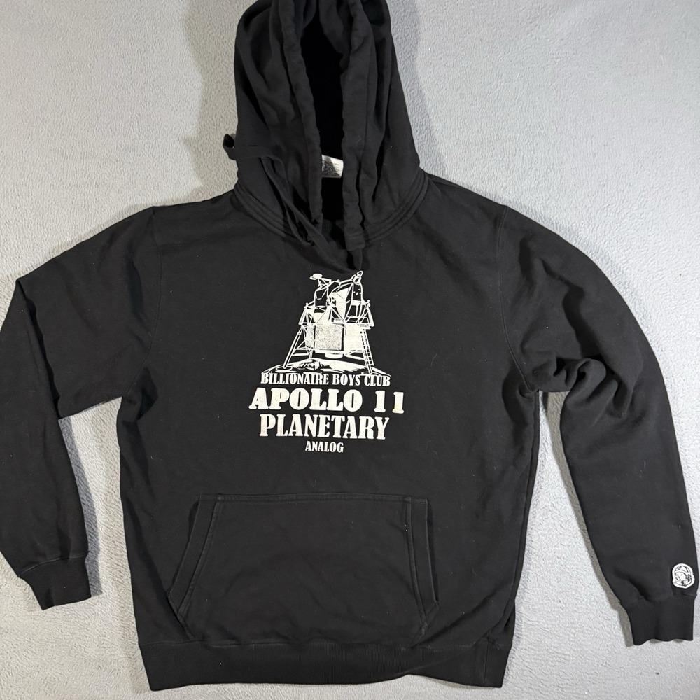 BILLIONARE BOYS CLUB Apollo 11 Planetary Analog Afterhood Hoodie Size XL